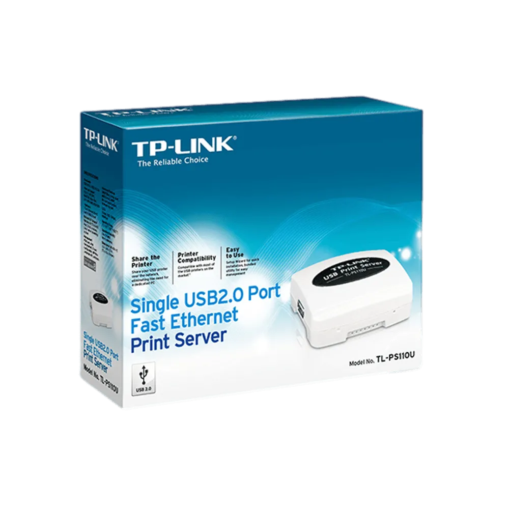 שרת מדפסות Single USB2.0 Port Fast Ethernet TL-PS110U מבית TP-LINK - Image 2