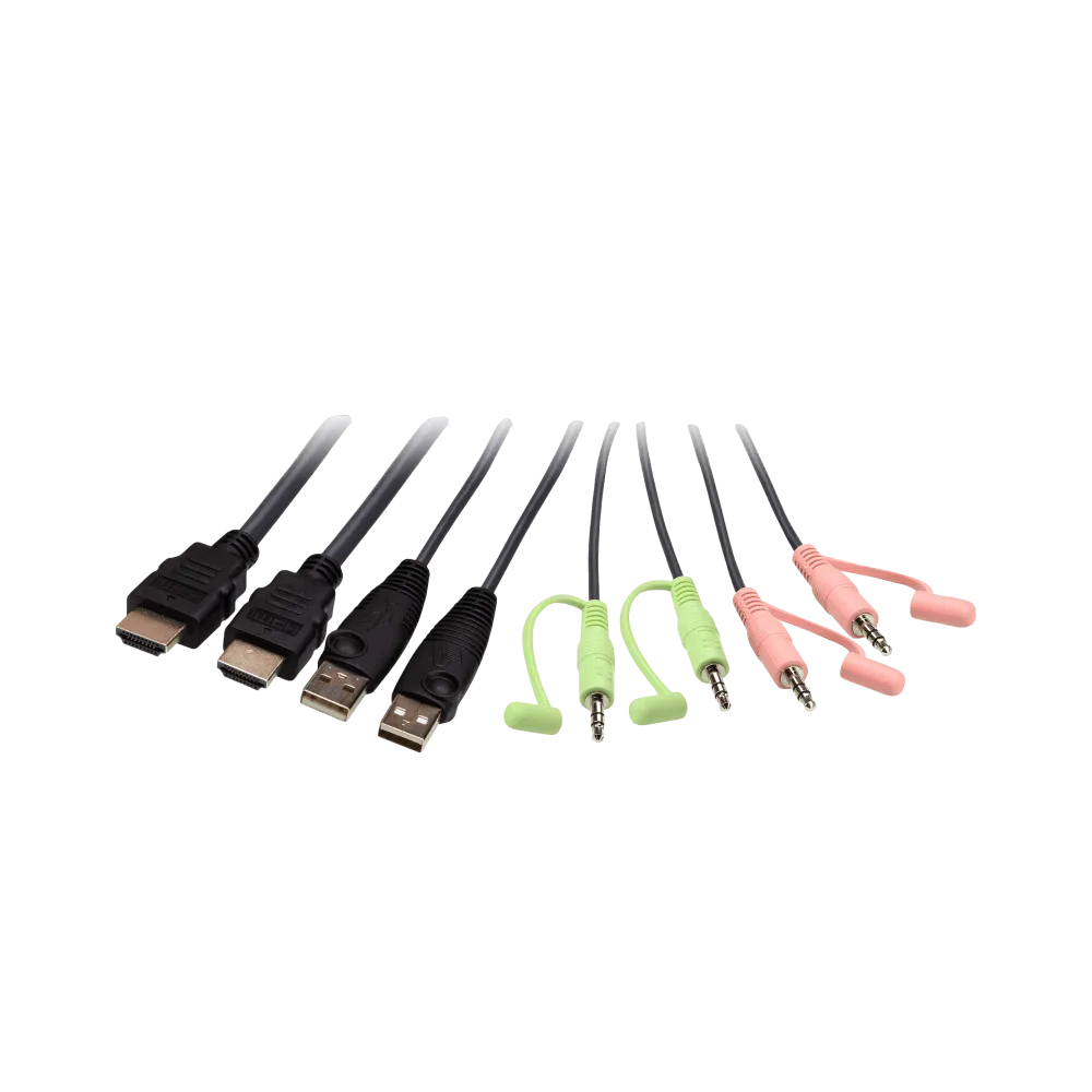 ATEN CS22H 2-Port USB 4K HDMI Cable KVM Switch with Remote Port - Image 3